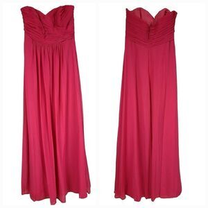 Jasmine B2 Long Sweetheart Chiffon Bridesmaid A-line Princess Dress Pink Formal